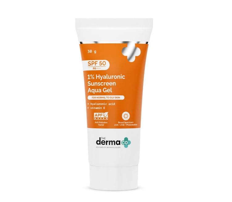 The Derma Co 1% Hyaluronic Sunscreen Aqua Gel (30 g)