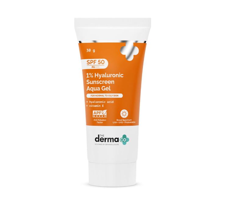 The Derma Co 1% Hyaluronic Sunscreen Aqua Gel (30 g)