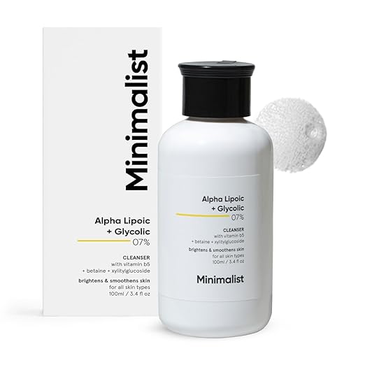 Minimalist 7% ALA + Glycolic Brightening Face Wash 100ml